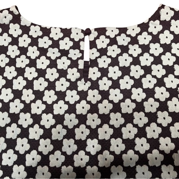 Anthropologie Eva Franco Floral Jacquard Top Size L - Picture 8 of 10
